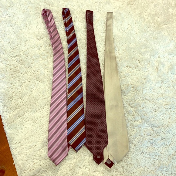 Hugo Boss Other - 4 Hugo Boss Italian-Made Silk Ties